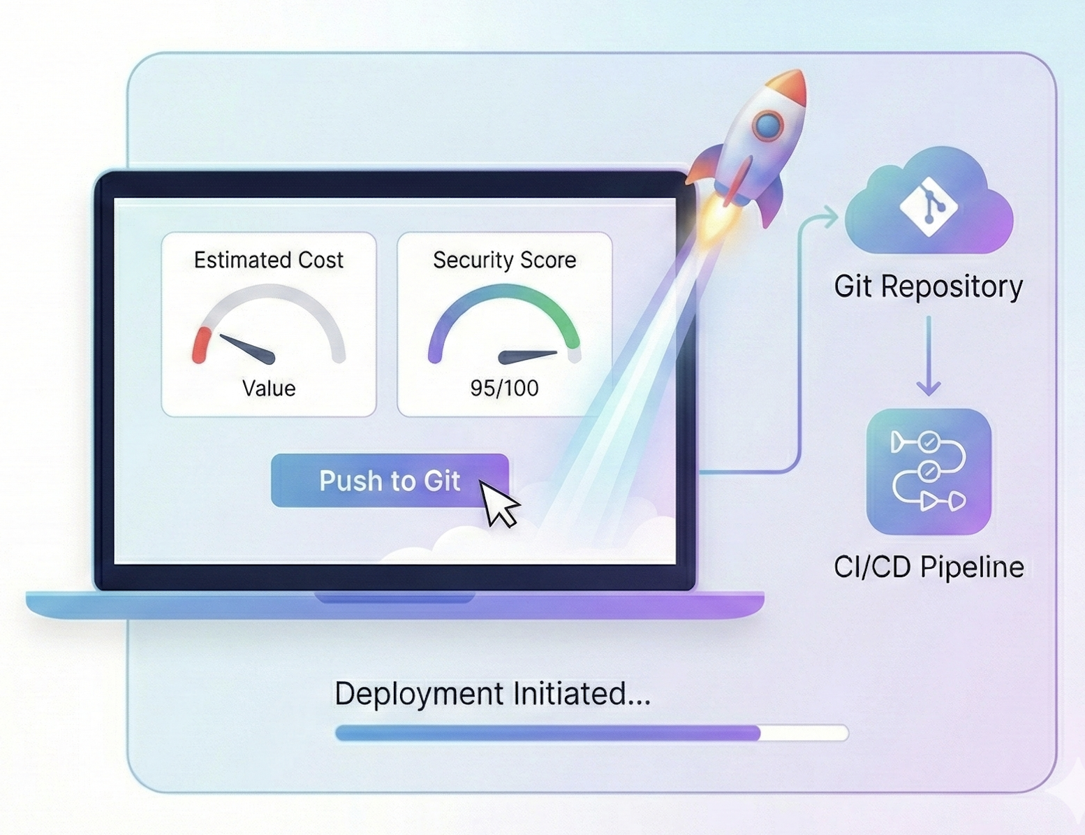 deploy code to your Git repository